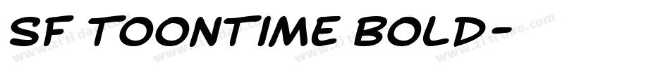 SF Toontime Bold字体转换